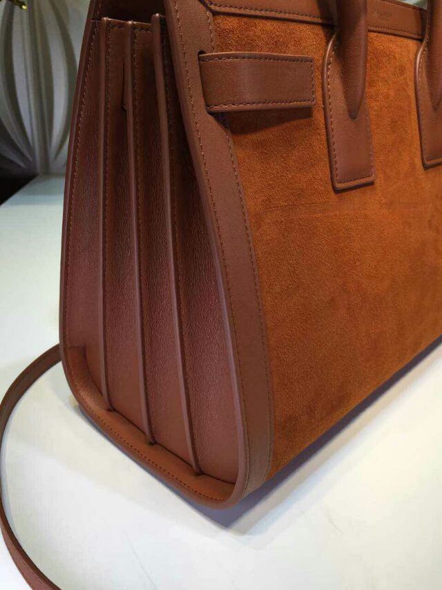 2015 New Saint Laurent Bag Cheap Sale- Saint Laurent SMALL SAC DE JOUR Bag in Maroon - Click Image to Close
