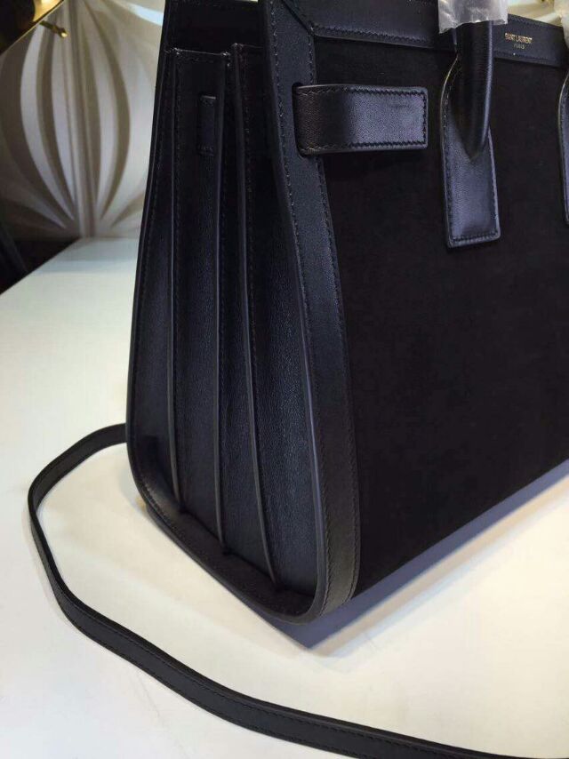 2015 New Saint Laurent Bag Cheap Sale- Saint Laurent Nano SAC DE JOUR Bag in Black - Click Image to Close