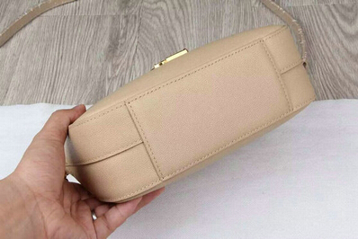 YSL 2015 Collection Outlet-Saint Laurent Camera Cross-Body Bag in Apricot Leather - Click Image to Close