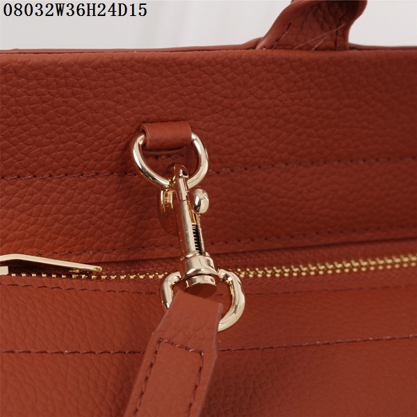 F/W 2015 New Saint Laurent Bag Cheap Sale-Saint Laurent Medium Cabas RIVE GAUCHE Bag in Brick Red Grained Leather - Click Image to Close