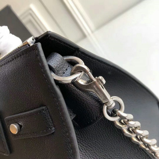 2017 Saint Laurent Baby Sac De Jour Duffle Bag in Black Grained Leather - Click Image to Close