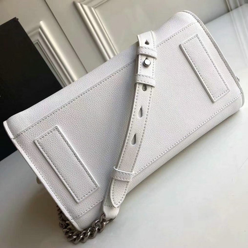 2017 Saint Laurent Baby Sac De Jour Duffle Bag in White Grained Leather - Click Image to Close
