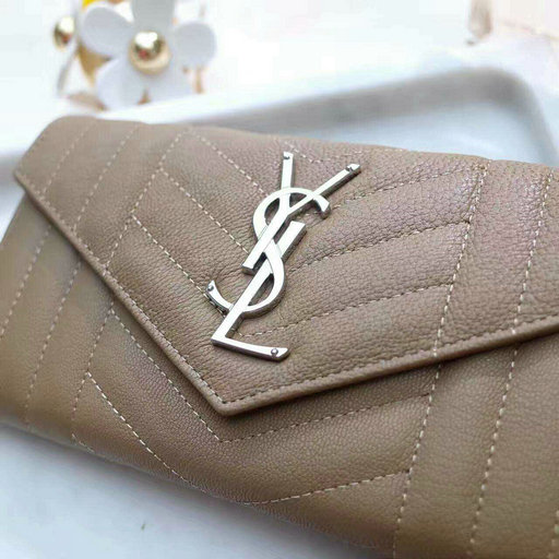 2017 S/S Saint Laurent Large Monogram Flap Wallet in Mixed Matelasse Leather - Click Image to Close