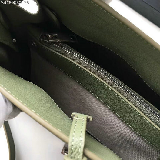 YSL Spring/Summer 2017-Saint Laurent Nano Sac De Jour Souple Bag in Green Grained Leather - Click Image to Close
