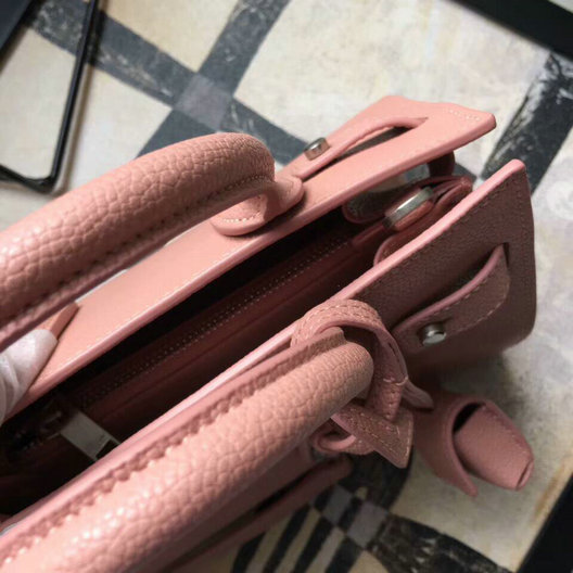YSL Spring/Summer 2017-Saint Laurent Nano Sac De Jour Souple Bag in Pink Grained Leather - Click Image to Close