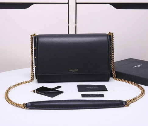 2018 Cheap Saint Laurent Zoe Bag in Black Leather