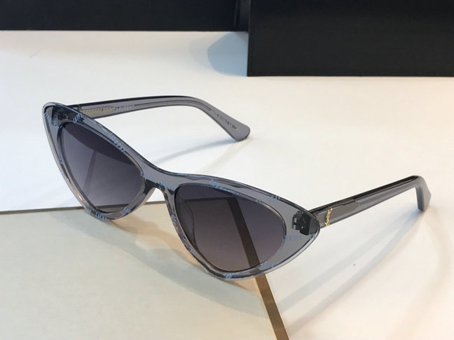 2019 Saint Laurent Lily Cat Eye Acetate Sunglasses
