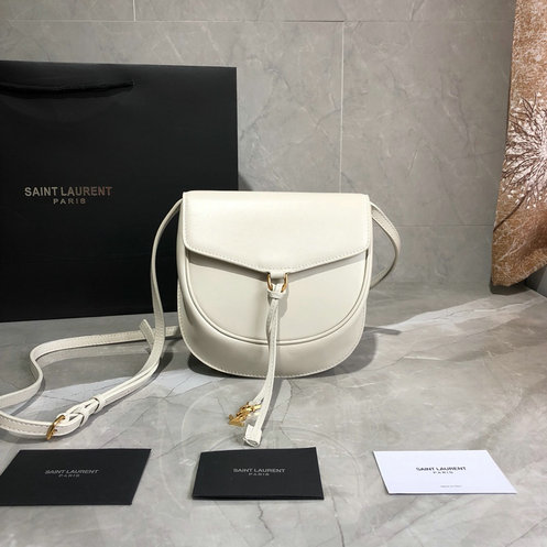 2019 Saint Laurent Datcha Bag in blanc vintage leather