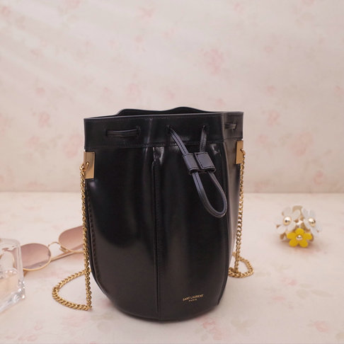 2019 Saint Laurent Talitha Bucket Bag in smooth leather
