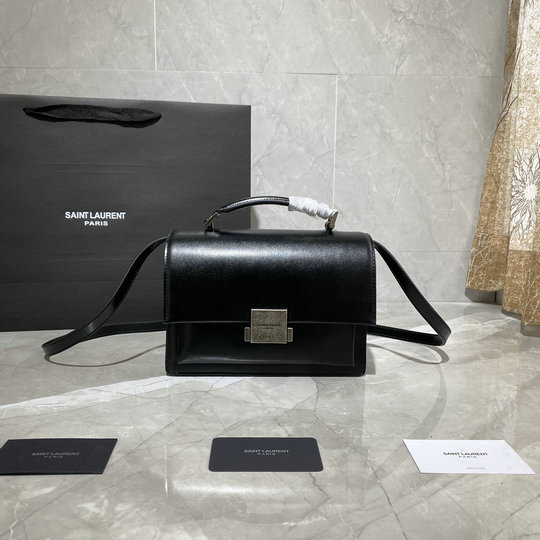2020 Saint Laurent Medium Bellechasse Bag in black leather