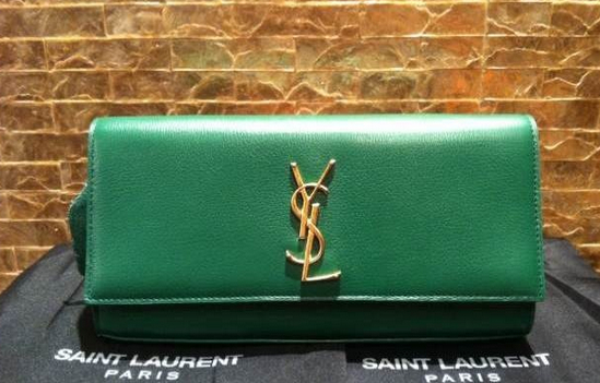 2014 Cheap Yve Saint laurent wallet in green,Ysl wallet2014