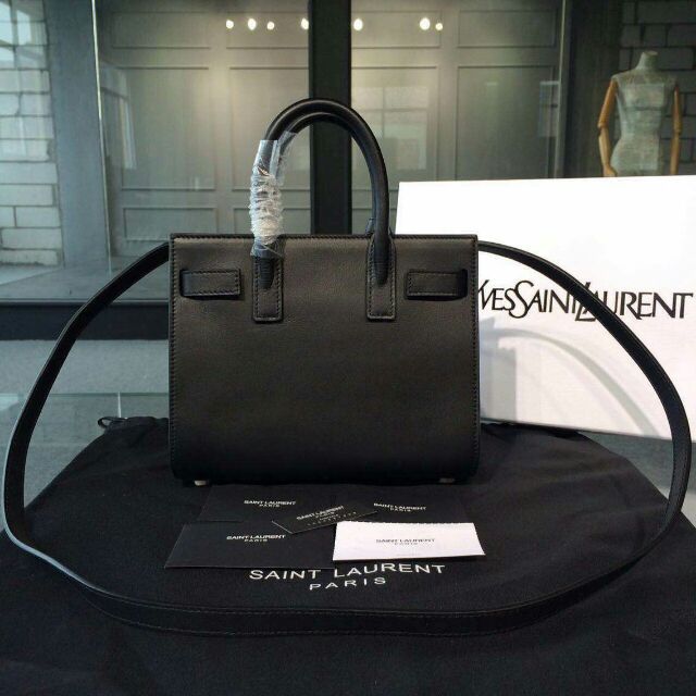 2015 New Saint Laurent Bag Cheap Sale-Saint Laurent Classic Nano Sac De Jour bag in Black Leather - Click Image to Close
