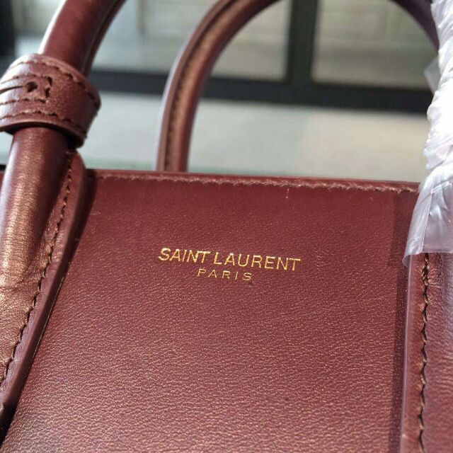 2015 New Saint Laurent Bag Cheap Sale-Saint Laurent Classic Nano Sac De Jour Bag in Oxblood Leather - Click Image to Close