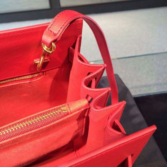 2015 New Saint Laurent Bag Cheap Sale-Saint Laurent Classic Sac De Jour Bag in Red Calfskin Leather - Click Image to Close