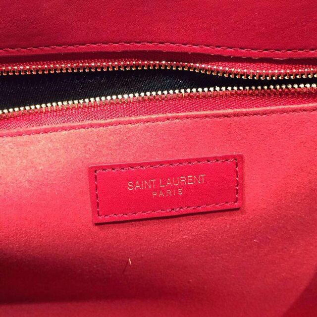 2015 New Saint Laurent Bag Cheap Sale-Saint Laurent Classic Sac De Jour Bag in Red Calfskin Leather - Click Image to Close