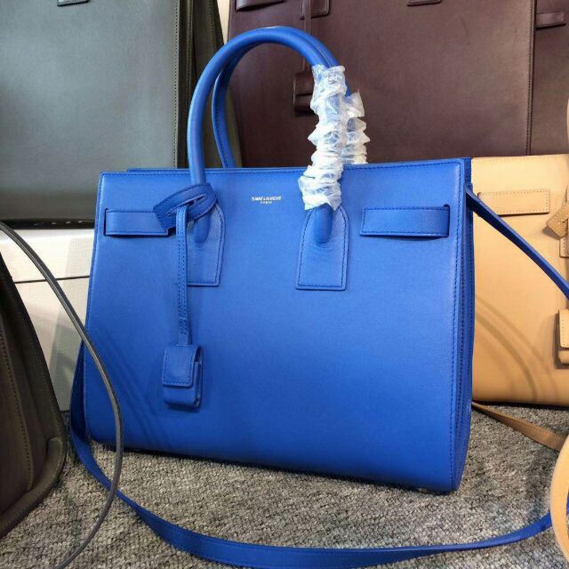2015 New Saint Laurent Bag Cheap Sale-Saint Laurent Classic Nano Sac De Jour Bag in Royal Blue Leather