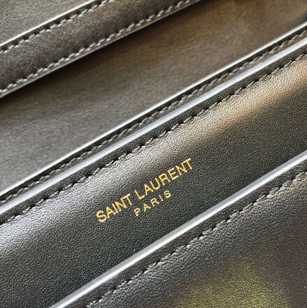Fall/Winter 2015 Saint Laurent Bag Cheap Sale-Saint Laurent High School Satchel in Black Leather - Click Image to Close