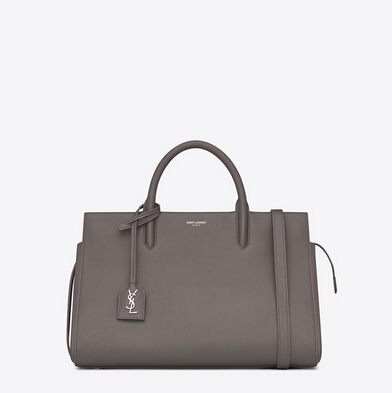 S/S 2015 New Saint Laurent Bag Cheap Sale-Saint Laurent Medium Cabas RIVE GAUCHE bag in Fog Grained Leather