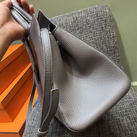 S/S 2015 New Saint Laurent Bag Cheap Sale-Saint Laurent Medium Cabas RIVE GAUCHE bag in Fog Grained Leather - Click Image to Close