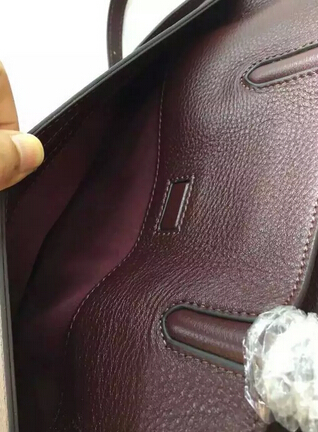 S/S 2015 New Saint Laurent Bag Cheap Sale-Saint Laurent Medium Cabas RIVE GAUCHE Bag in Oxblood Grained Leather - Click Image to Close