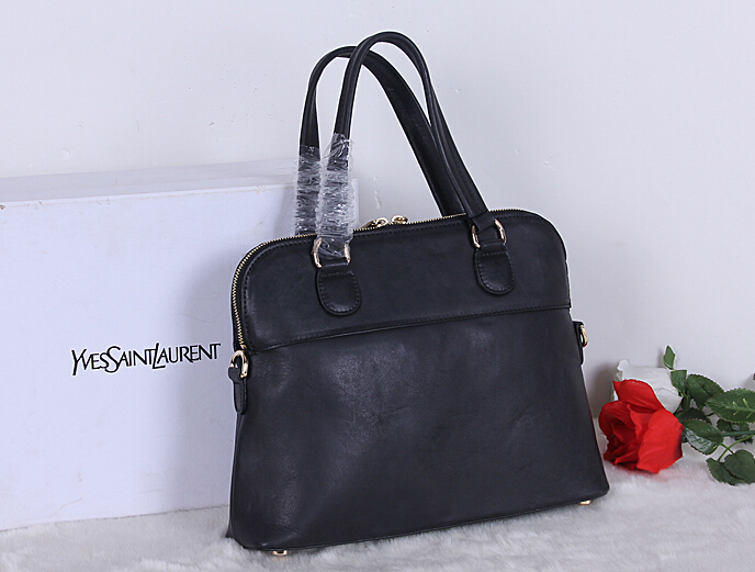 2015 New Saint Laurent Bag Cheap Sale- YSL Briefcase in Noir Calfskin Leather