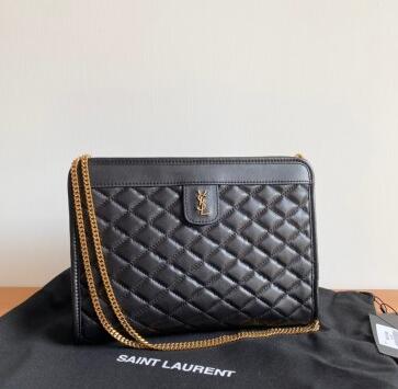 2021 Cheap saint lauren victoire baby clutch in leather black
