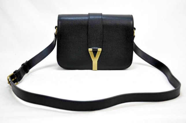 2012 Yves Saint Laurent Chyc Long Strap Shoulder Bag-black,YSL online