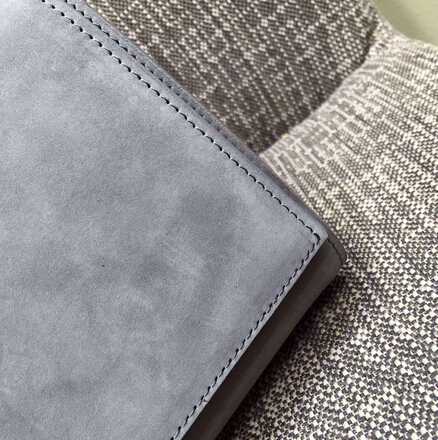 2015 New Saint Laurent Bag Cheap Sale- Classic Monogram Saint Laurent Tassel Satchel in Grey Suede Leather - Click Image to Close