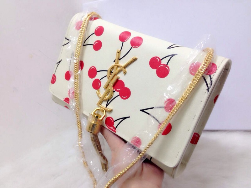 2015 New Saint Laurent Bag Cheap Sale - YSL Cherry Design Chain Bag Y0122W - Click Image to Close