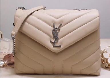 2020 Cheap Saint Laurent Loulou Small Bag In Matelasse “Y” Leather Beige
