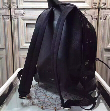 015 New Saint Laurent Bag Cheap Sale-YSL Backpack in Black Calfskin - Click Image to Close