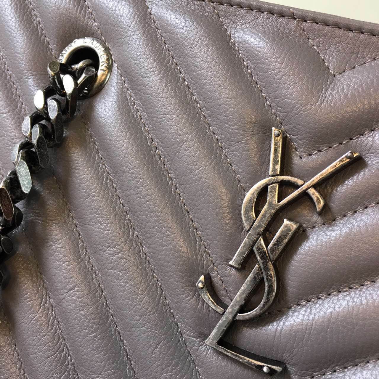 New Arrival!2016 Cheap YSL Out Sale with Free Shipping-Saint Laurent Classic Monogram Shopping Bag in Marble MATELASSE Leather - Click Image to Close