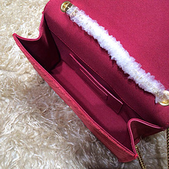 2015 New Saint Laurent Bag Cheap Sale- YSL Chain Bag in Brick Red Nubuck Leather YSL12118 - Click Image to Close
