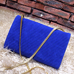 2015 New Saint Laurent Bag Cheap Sale- YSL Chain Bag in Blue Nubuck Leather YSL12118 - Click Image to Close