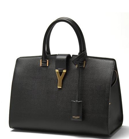 2013 YSL Cabas Chyc calfskin handbag medium 279079 black