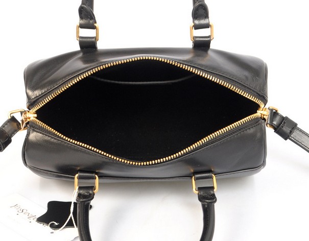 2014 Discount YSL bags,Classic Duffle 6 Bag in black Leather - Click Image to Close