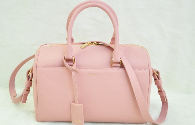 2014 Discount YSL bags,Classic Duffle 6 Bag in PINK Leather