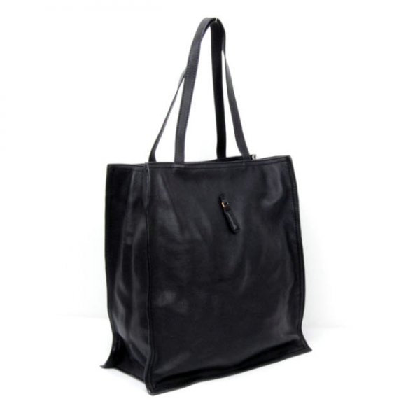 Yves Saint Laurent Walky Tote In Black Leather 22713