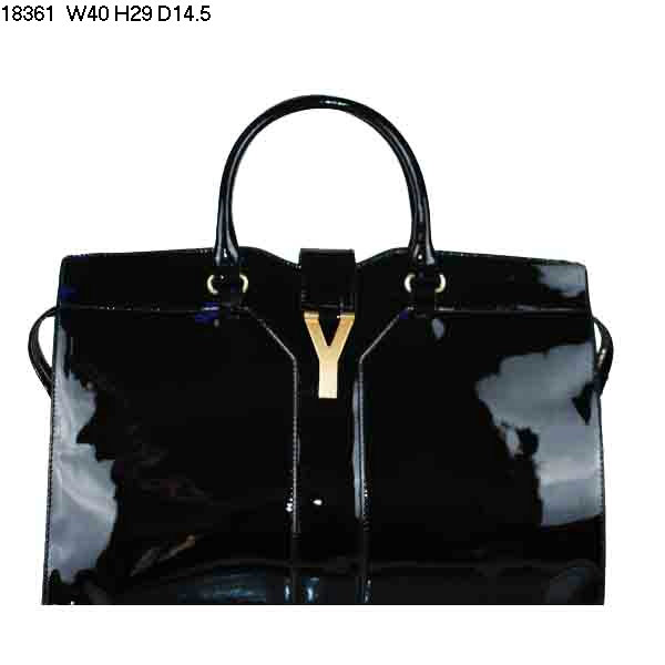 YSL Cabas 2012-Yves Saint Laurent Cabas Chyc In Black 754345