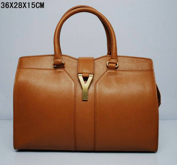 YSL Cabas 2012-Yves Saint Laurent Cabas Chyc In Coffee Suede Women's Top Handle Bag 136125