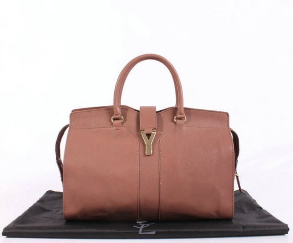 YSL Cabas 2012-Yves Saint Laurent Cabas Chyc In Pink Leather Women's Top Handle Bag 26381