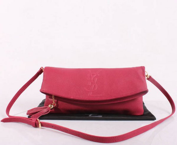 2013 YSL Bags-Yves Saint Laurent Chyc In Pink Leather Women's Shoulder Bag 26395
