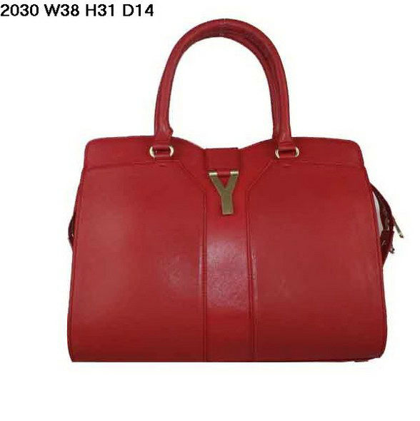 YSL Cabas 2012-Yves Saint Laurent Cabas Chyc In Red 738202