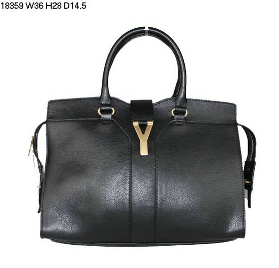 YSL Cabas 2012-Yves Saint Laurent Cabas Chyc In Black 754330