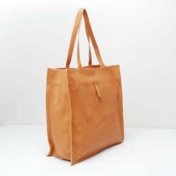 Yves Saint Laurent Walky Tote In Orange Leather 22712