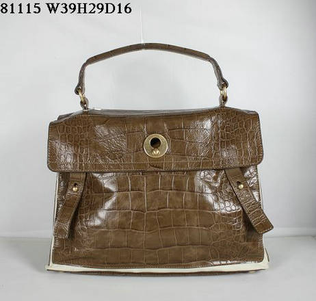 YSL Muse Two In Brown Python Leather 2992