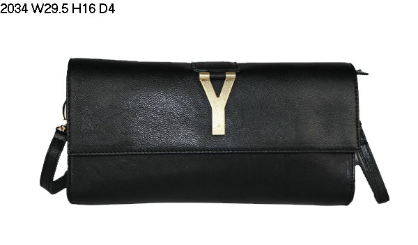 2013 YSL Bags-Yves Saint Laurent Chyc Clutch In Black 152586