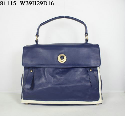 YSL Muse Two In Navy Leather 2982