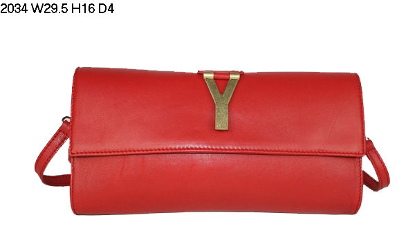 2013 YSL Bags-Yves Saint Laurent Chyc Clutch In Red 152600