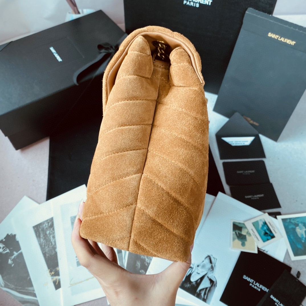 2021 Cheap Saint Laurent suede bag brown - Click Image to Close